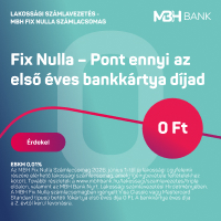 MBH bank - Fixnulla bankkártya