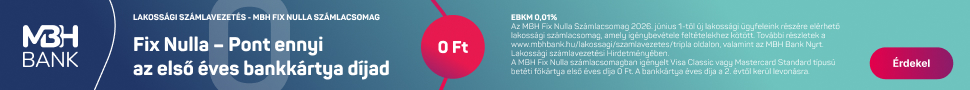 MBH bank - Fixnulla bankkártya