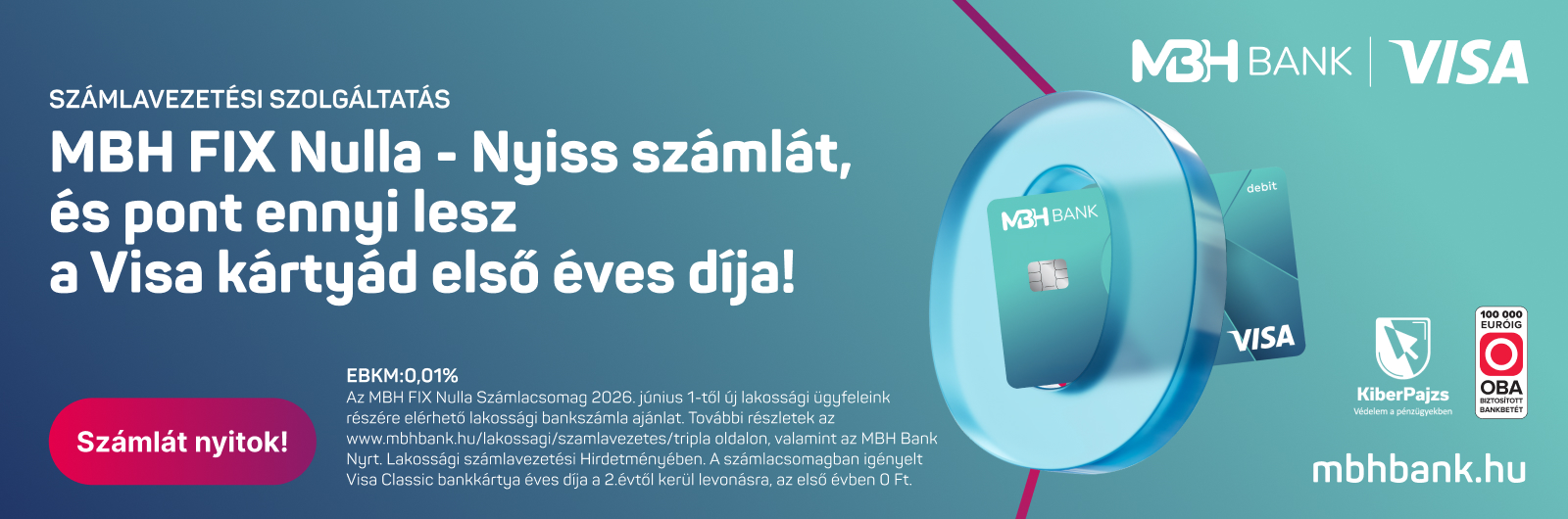 MBH Visa számlakampány